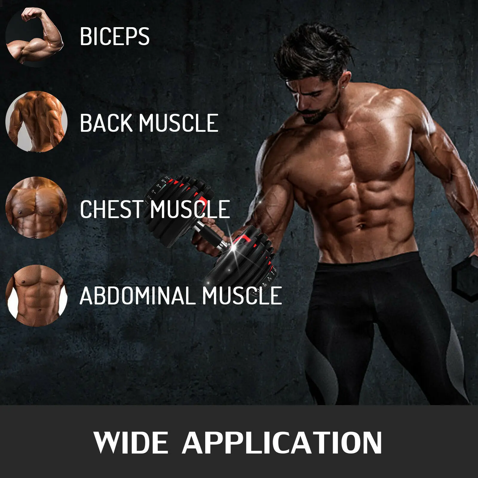 

Free Shipping 90lbs Gym Equipment Adjustable Dumbells 2pcs 40KG Training Arm Adjustable Dumbbell Set Workout Equipments