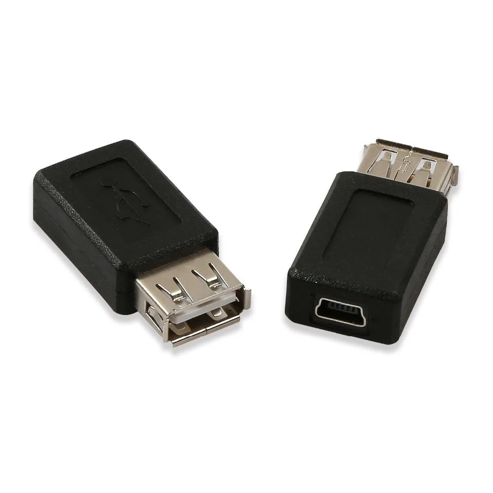 Onvian USB 2,0 type A Female to Mini USB 5 Pin B гнездовой разъем конвертер синхронизированный для передачи данных зарядный адаптер