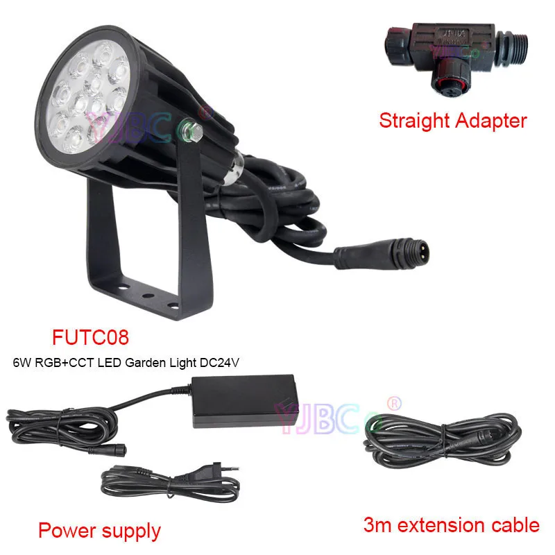 

FUTC08 Miboxer RGB+CCT 6W LED Garden Light DC24V IP66 Waterproof led Outdoor lamp Garden Lighting