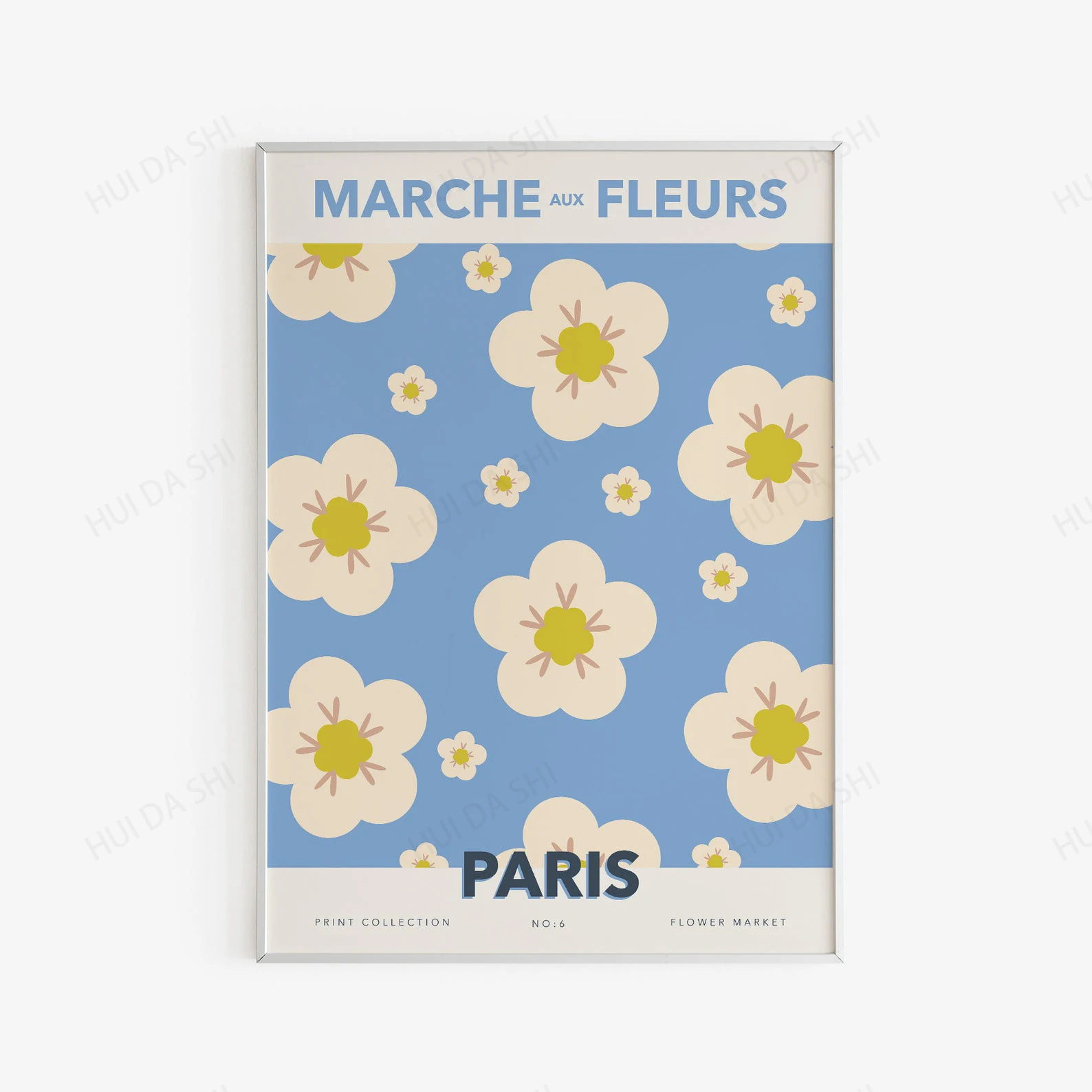 Цветочный рынок галерея стена-цветочный Печатный настенный Художественный