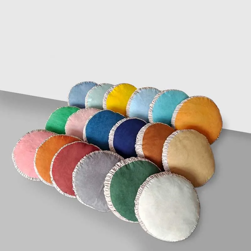Замшевая круглая подушка с татами для пола сиденья японских Подушка стула