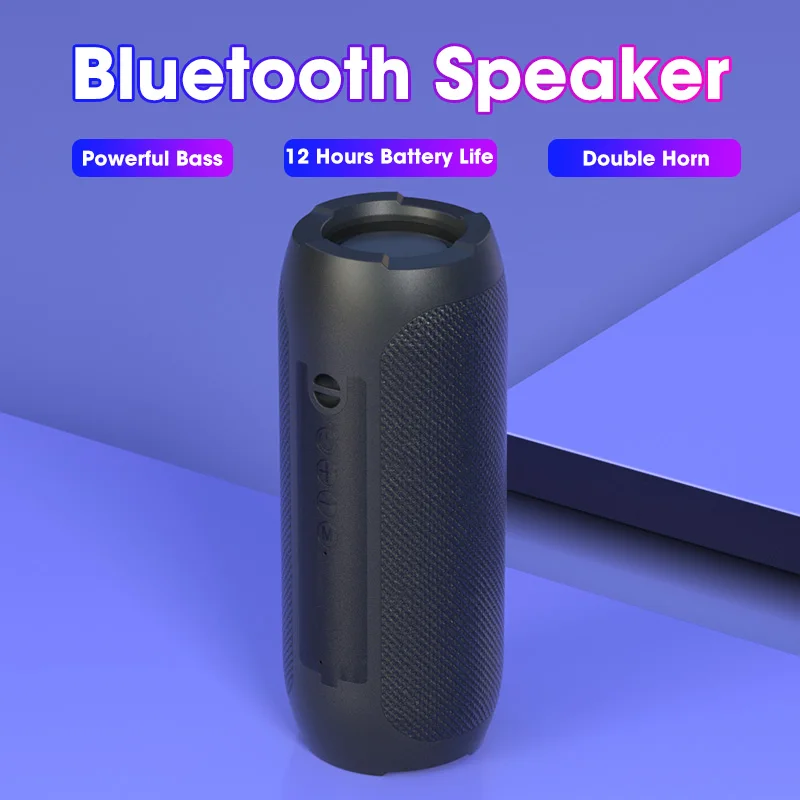 Портативная Bluetooth Колонка TWS Беспроводная колонка s звуковая панель бас сабвуфер