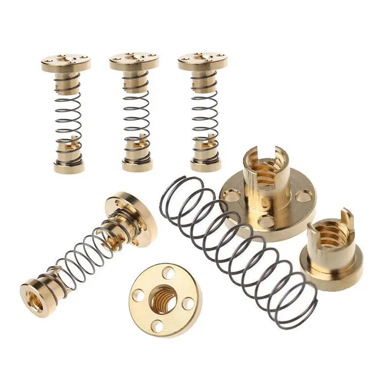 Acme T8 гайка с резьбой для ЧПУ Reprap запчасти пружинный винт 8 мм трапециевидный