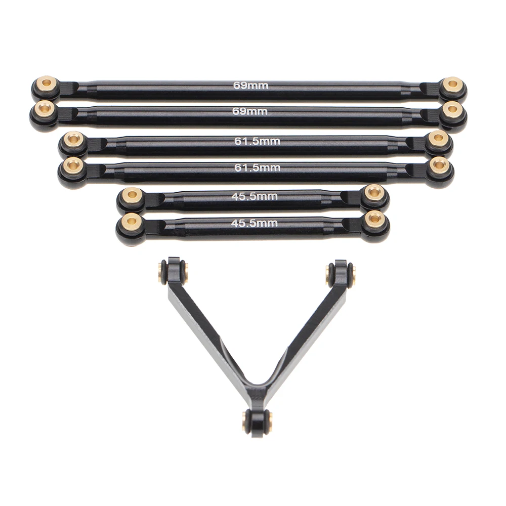 

for Axial SCX24 90081 1/24 RC Crawler Car Upgrade Parts Metal Link Rod Tie Rod Suspension Links Set AX31613 Accessories