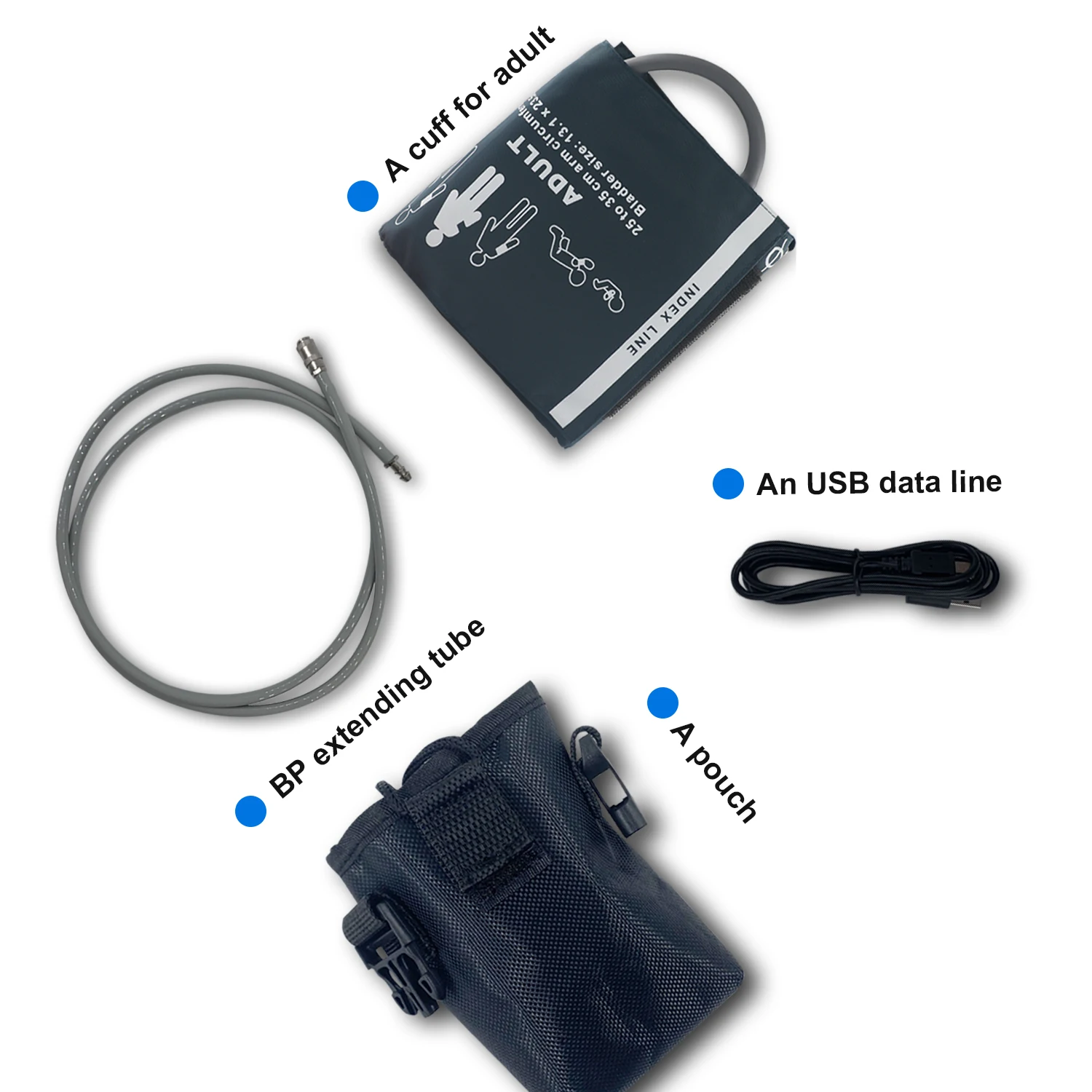

NIBP Monitor 24hour Ambulatory Blood Pressure Monitor Abpm50+3 Pcs Cuffs,PC Software,Child+Adult+Large Adult Cuffs,FDA CE