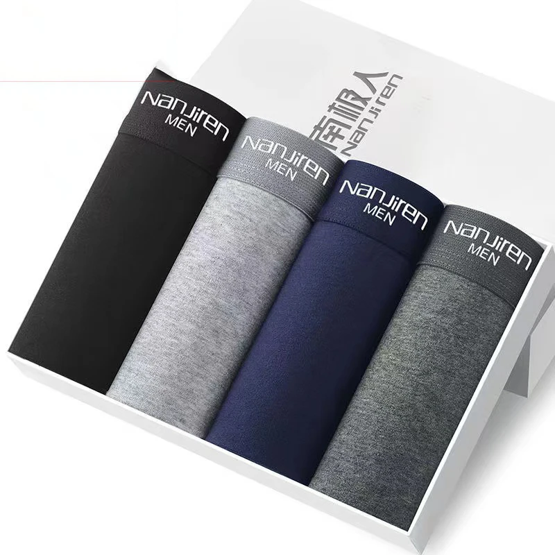 2022 NEW Boxer Underwear Man Homme Brand Mens Underpants Male Panties Breathbale shorts U convex pouch men printing BOXER L-4XL