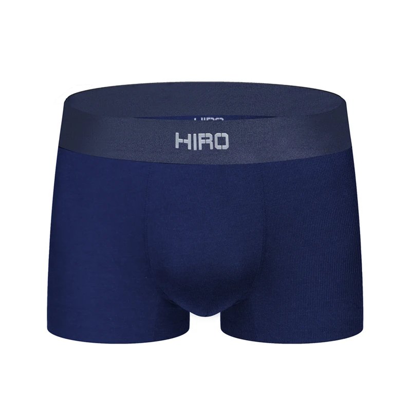 G01-Blue HIRO, сексуальное мужское нижнее белье, сетчатые трусы-боксеры, Cueca, Мужские дышащие мягкие хлопковые трусы, нижнее белье для мужчин, высокое качество - Цвет: G01-Blue