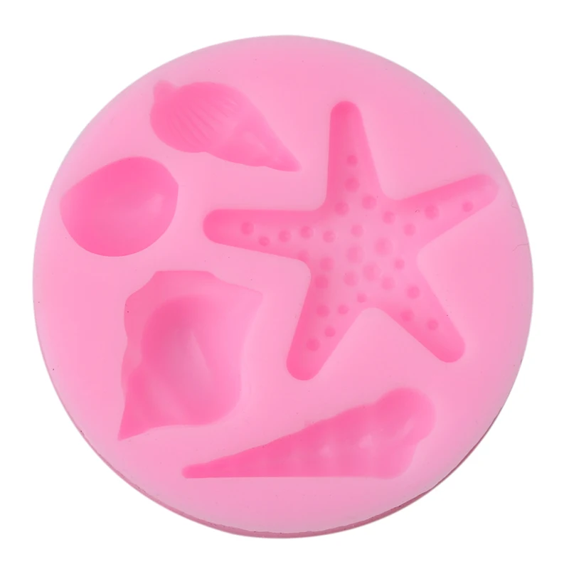 3D Морская звезда ракушка силиконовая формочка в виде животного инструменты для