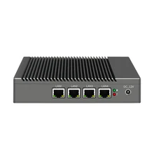 G40 Fanless Silent Mini PC 4 LAN Intel Celeron J4205 Quad Core Firewall Router Pfsense Industrial Computer Network Server