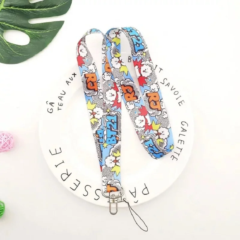 hqbtsc peripheral bangtan boys groups cartoon same style mobile phone lanyard neck lanyard accessories free global shipping