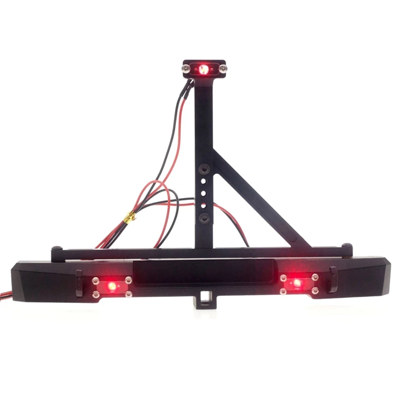 

Metal Rear Bumper with Spare Tire High Light Tail Lamp for Traxxas TRX-4 Axial SCX10 1/10 RC Crawler Car Upgrade Parts