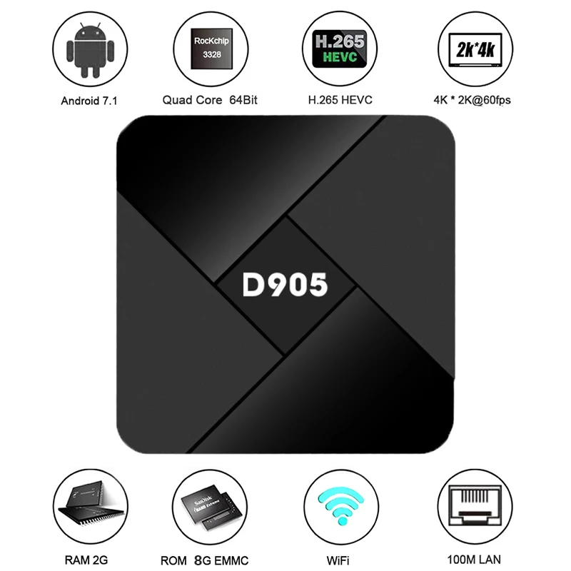 D905 ott приставка для ТВ mi ni приставки android smart s глобальная версия Netflix iptv set top box HD MI HDR