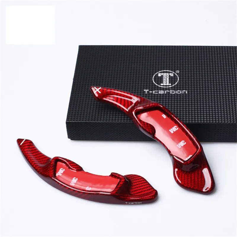 

Lengthen Style Red Glass fiber Steering wheel paddle shift Fit For Subaru