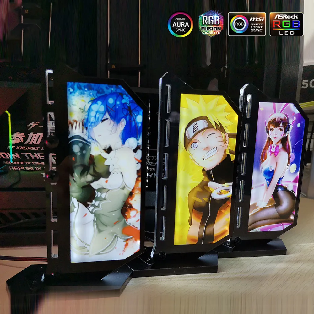 Адаптируемые под требования заказчика GPU кронштейн Вертикальная 12V/5V ореолом