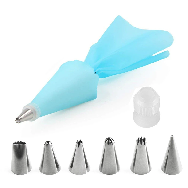 Силиконовый кондитерский мешок с наконечниками 8 шт./компл. кухонные