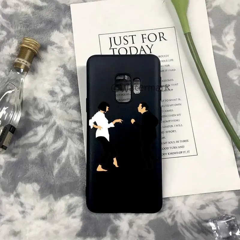 Black Humor Movie Pulp Fiction Phone Case For Samsung S10 S20 S21 S30 S9 S8 Plus Ultra 5G S10e S6 S7 Edge Silicone Cover | Мобильные