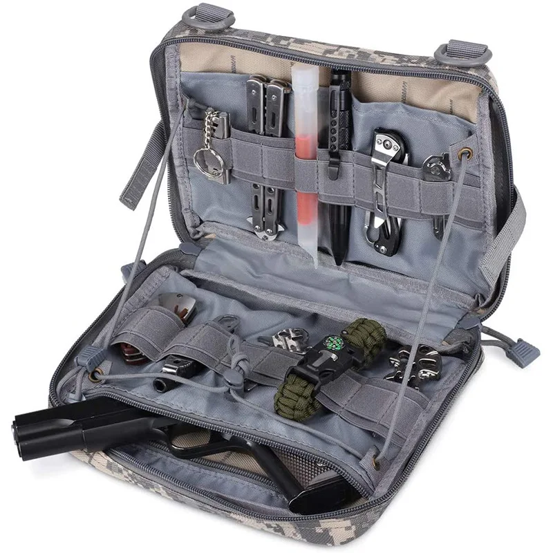 

Cross-border hot sale tactical medical bag outdoor travel hiking belt bag waterproof nylon small tool bag customization