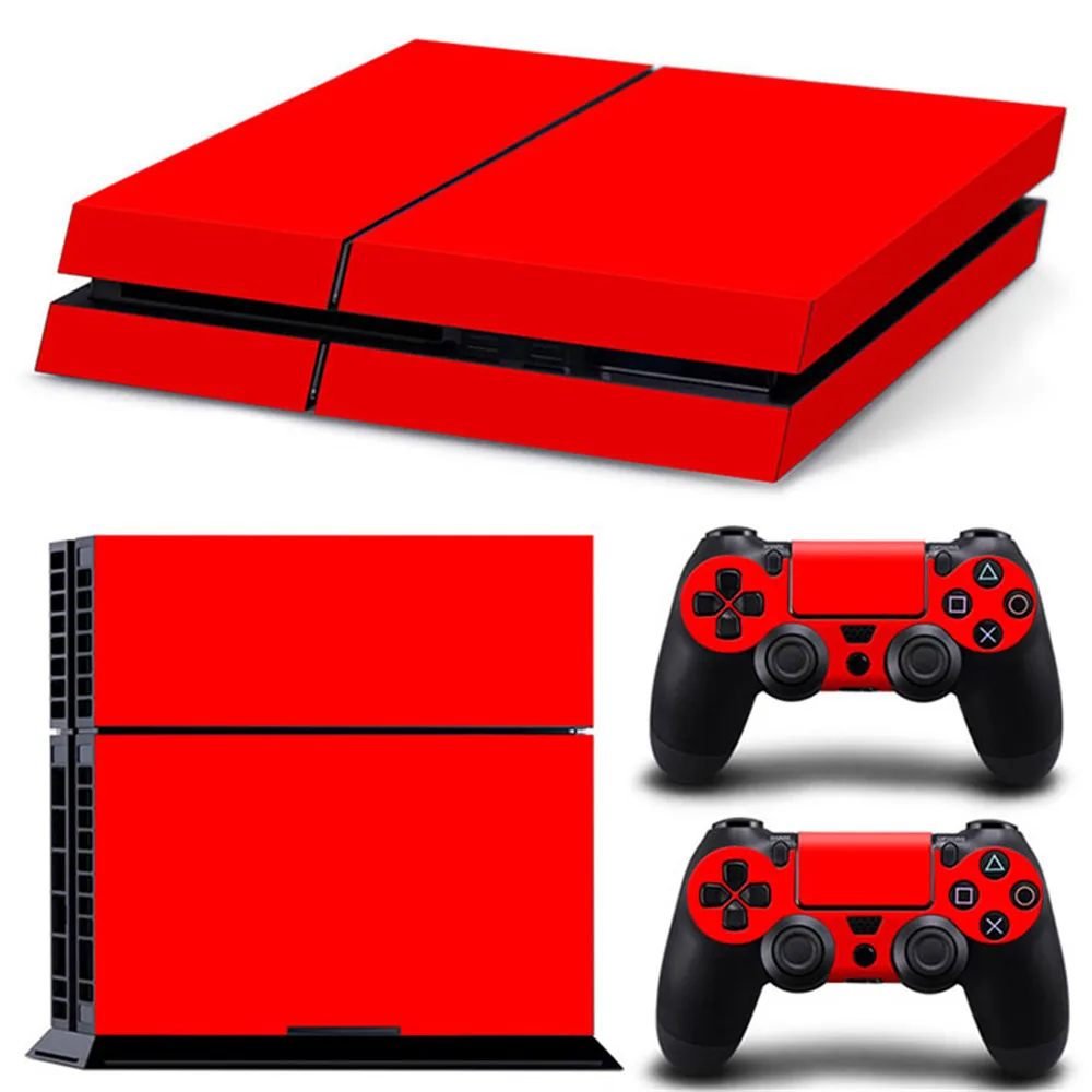 Наклейка на кожу для консоли Ps4 Play station 4 + 2 контроллера набор скинов | Электроника