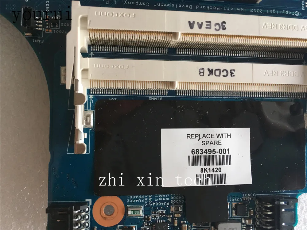 yourui for hp probook 4440s 4540s notebook pc motherboard 683495 001 683495 601 laptop motherboard ddr3 fully tested ok free global shipping