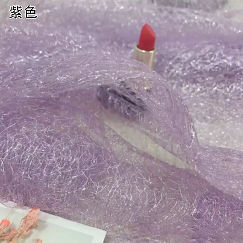 Purple Yomdid сетка ткань для ногтей Красота фон для фотосъемки одежда Вечерние материалы украшения Сетка Пряжа для самостоятельного изготовления поставки - Цвет: Purple