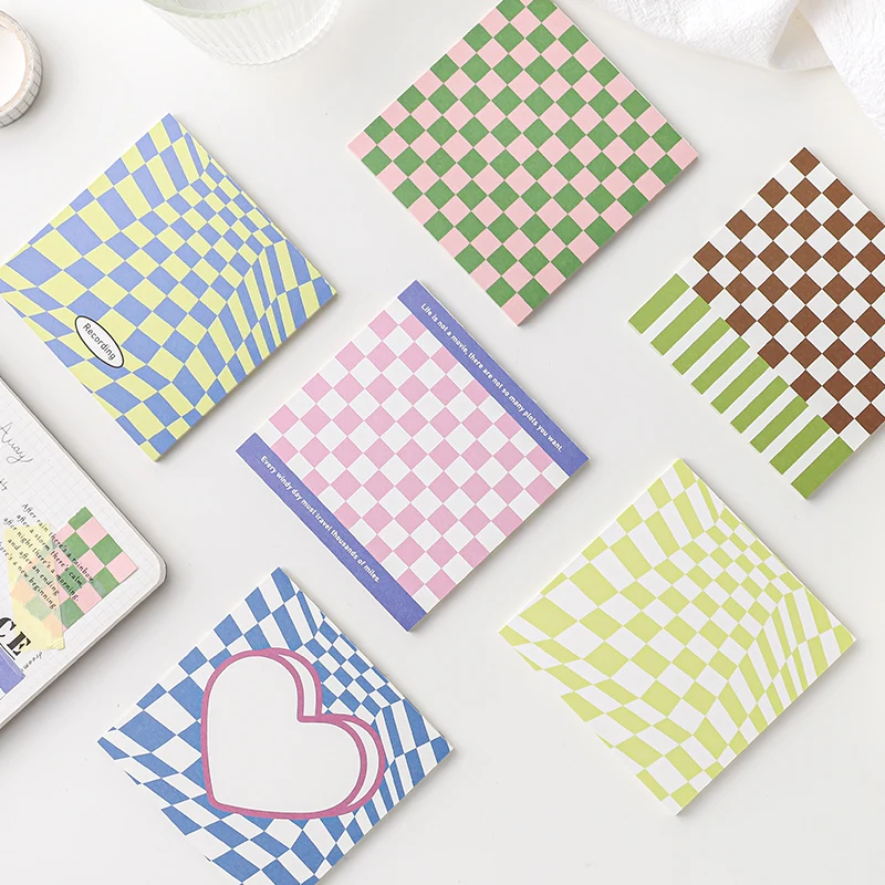 

6PACKS/LOT color life series creative fresh notes paper memo pad