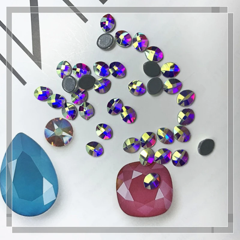 AAAAA высококачественный Стразы нерегулярный кристаллический термокомплект