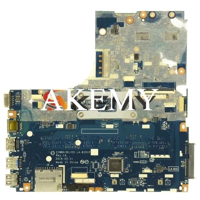 

Akemy For Lenovo B50-30 N50-30 LA-B101P Laotop Mainboard LA-B101P Motherboard with N2830/N2840U GT820M