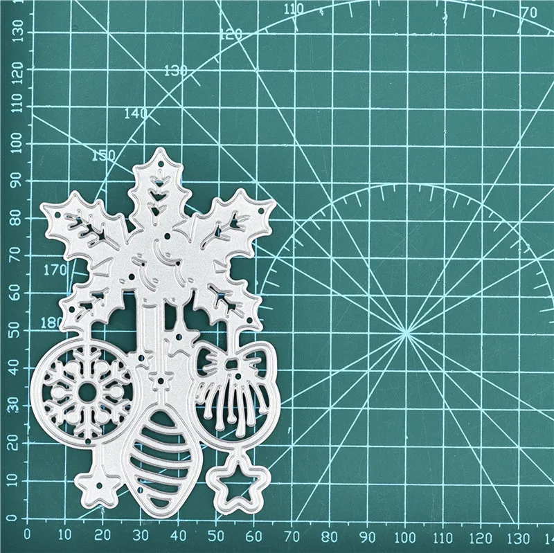 Ножи для вырубки листьев YaMinSanNiO из металла новые для изготовления карточек, скрапбукинга, тиснения, шаблонов и ремесел на Рождество.