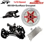 Переключатель передач Shimano DEORE XT M8100, задний переключатель передач для горного велосипеда, 1x12-Speed 51T SL + RD + CS + CN M8100