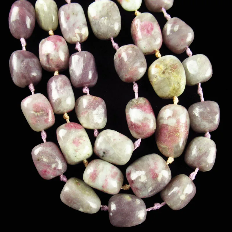 

1Strand 78.4g Lilac Jaspers Tumble Loose Bead 15.5" 18x15x14mm/15x9x8mm TZ731