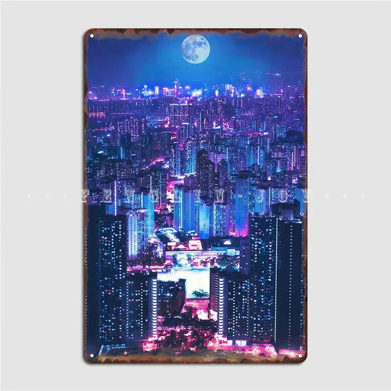 

Металлический знак Moon, персонализированный декор стен клуба, бара, фотоплакат