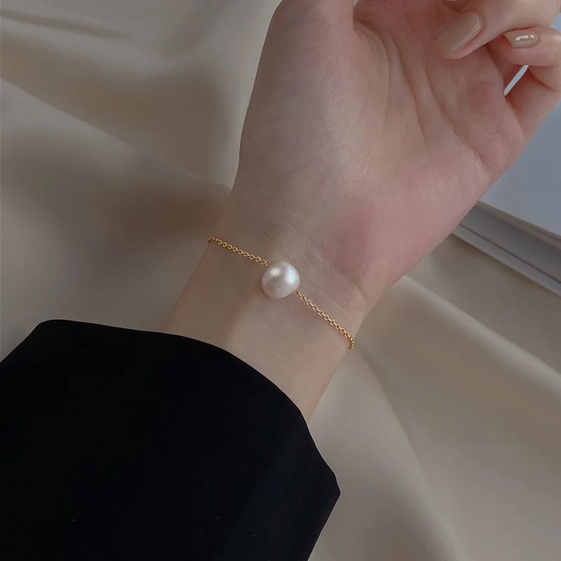 925 пробы серебро одна жемчужный браслет женский французским кружевом высокого