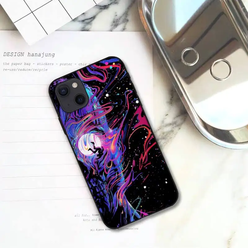 Чехол для телефона WQJ Kid Cudi Man On The Moon iPhone 11 12 Mini 13 Pro XS Max X 8 7 6s Plus 5 SE XR | Мобильные