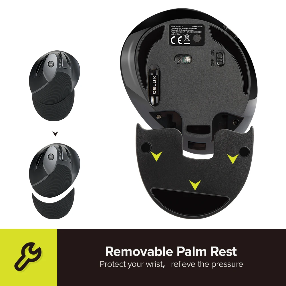 ergonômico 4000 dpi ratos ópticos com descanso