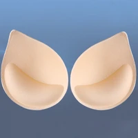 2 1pair spong bra pads bikini chest cup push up insert foam pads for women swimsuit padding removeable enhancer bra pads