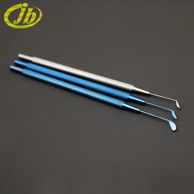 Corneal epithelial scraper titanium alloy 12cm ophthalmic instruments single-head stainless steel surgical tool