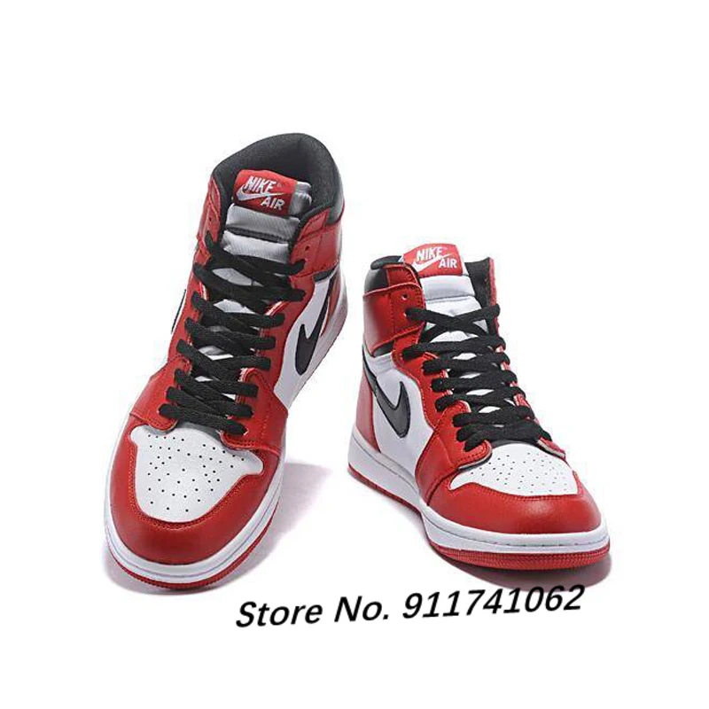 

New Air 1 Womens FileRecv AJ 1 Chicago Red mid-top basketball shoes size Comfortable Womans Size 36-46