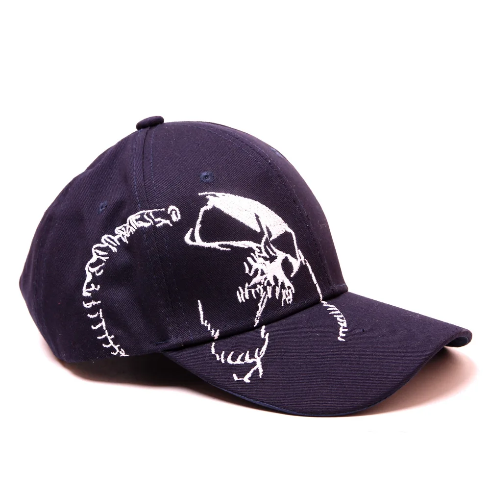 Высокое качество унисекс хлопок бейсбольная кепка череп вышивка Snapback модные спортивные шапки для мужчин и женщин Кепка