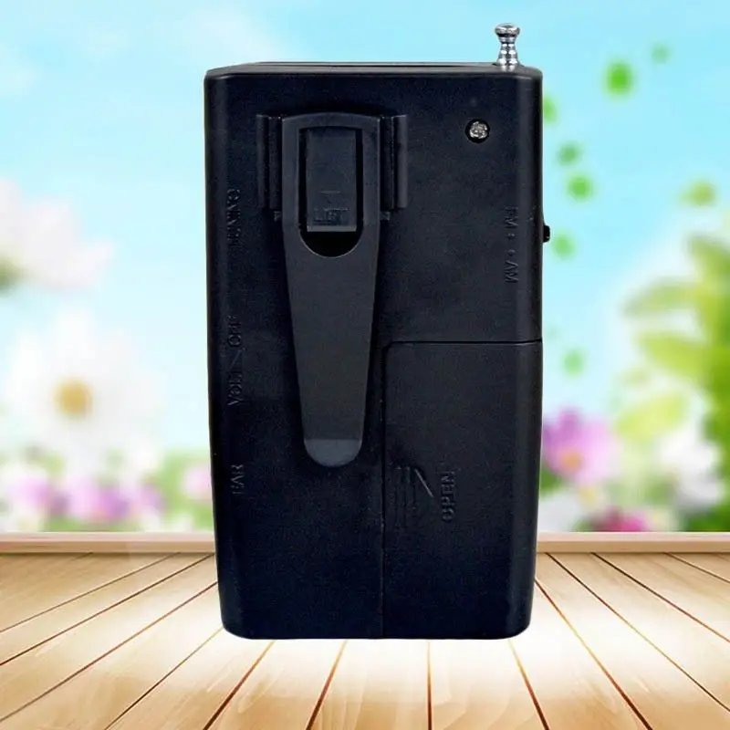 Карманный радиоприемник со встроенным динамиком универсальный портативный AM/FM с