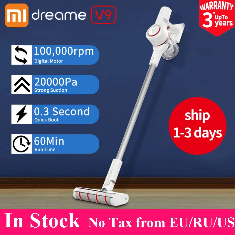 Xiaomi Dreame V9 пылесос ручной беспроводной Acarid-Killing сильное всасывание 400 Вт Высокая мощность