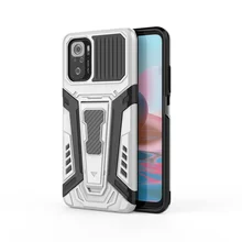 For XIAOMI 10 T PRO Lite Shockproof Phone Cover Luxury Chariot Armor Bumper Holder Magnetic Case For POCO X3 NFC