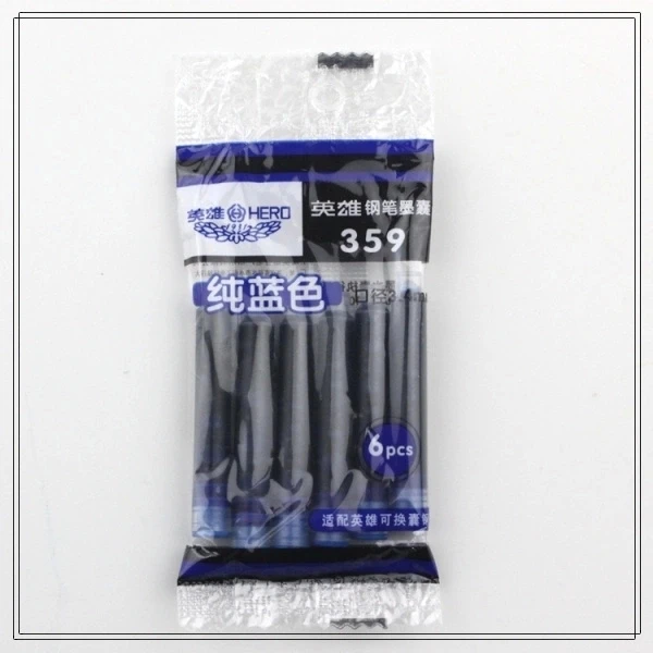 30 pieces Portable Ink Cartridge Fountain Pen Refills Blue Black 3.4mm Caliber Refill Free Shipping | Канцтовары для офиса и