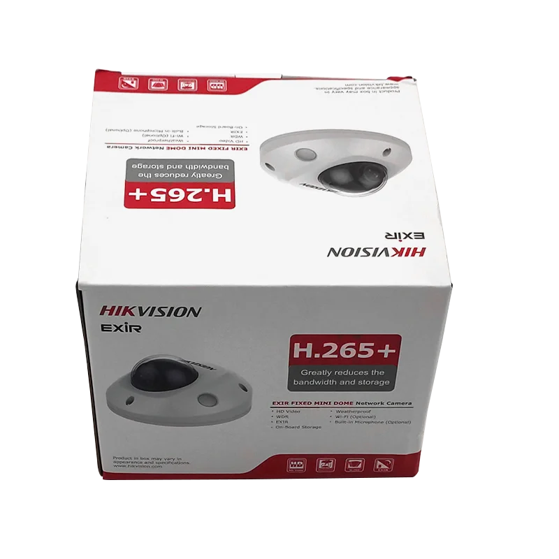 Купольная камера Hikvision 4 МП H.265 + POE инфракрасная 10 м заменяемая встроенный
