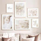 Роза Хризантема пион тюльпан любовь Цитата простота скандинавский цветок стены искусства холст живопись плакаты и принты Декор для гостиной