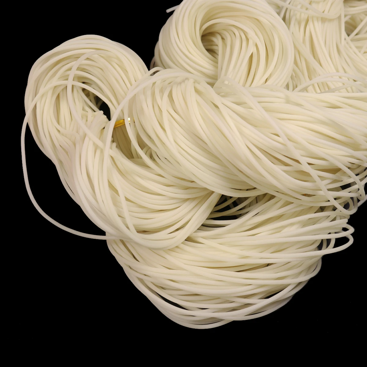 

Bimoo 25 Strands=50M 5 Sizes White Soft Rubber Protection Tube for Saltwater Fishing Sabiki Rig High Brightness & Long Lumo