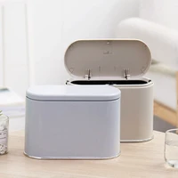 desktop trash can nordic bedroom small mini minimalist office desk waste bin home table household mini trash can