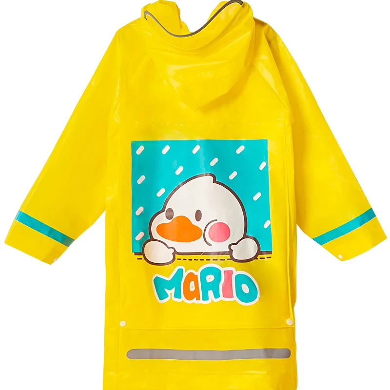 

1-10 Years Old Children Raincoat kids Boys Girls Waterproof Jumpsuit Hooded Bag Hidden Cartoon Dinosaur Baby Rainwear Pants