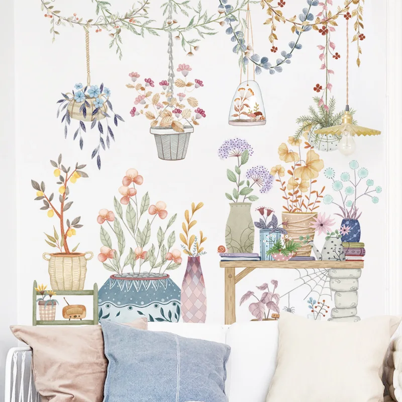 

Nordic Vase Wall Stickers for Living room Bedroom Wall Decor Removable PVC Wall Decals Room Decor Wall Decoration DIY Home Decor