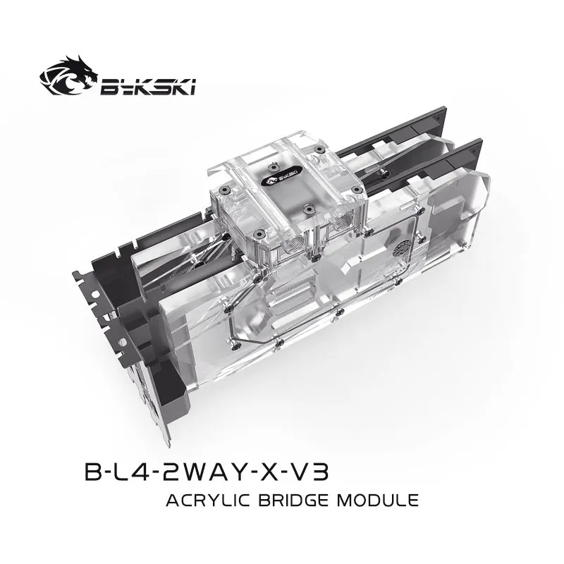 Bykski B-L4-2WAY-X-V3 Multi Graphics Card Bridging Module Acrylic Transparent Connectors For 2/3/4 GPU Connection VGA MOD | Компьютеры и