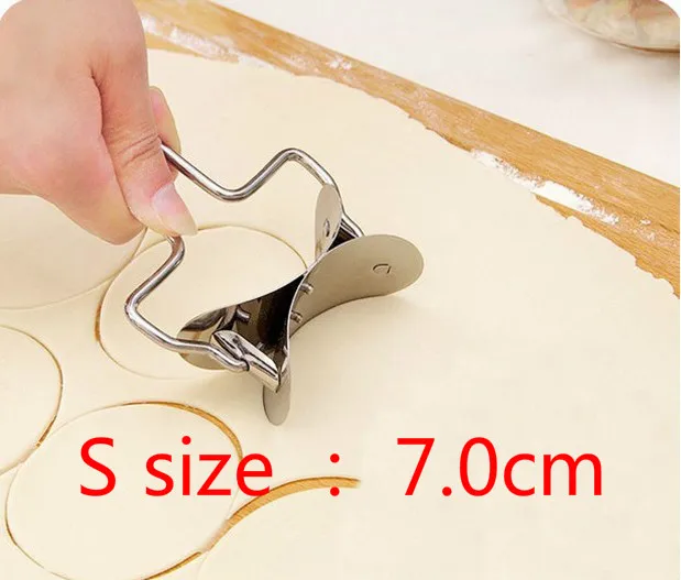 7.0cm Инструменты для приготовления пельменей Jiaozi производитель пресс-формы Экологичные Кондитерские инструменты из нержавеющей стали кухонные инструменты тесто резак для кухни инструменты для изготовления - Цвет: 7.0cm